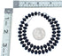 Onyx Sterling Silver Bead Necklace KX120981
